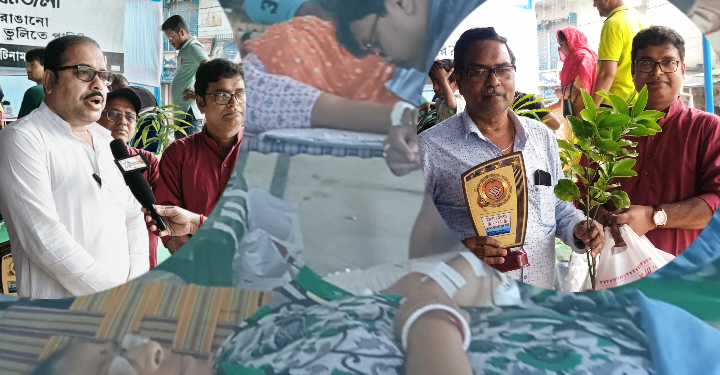 বারুইপুর ফুলতলা দুর্গাপূজা কমিটির রক্তদান শিবিরের আয়োজন